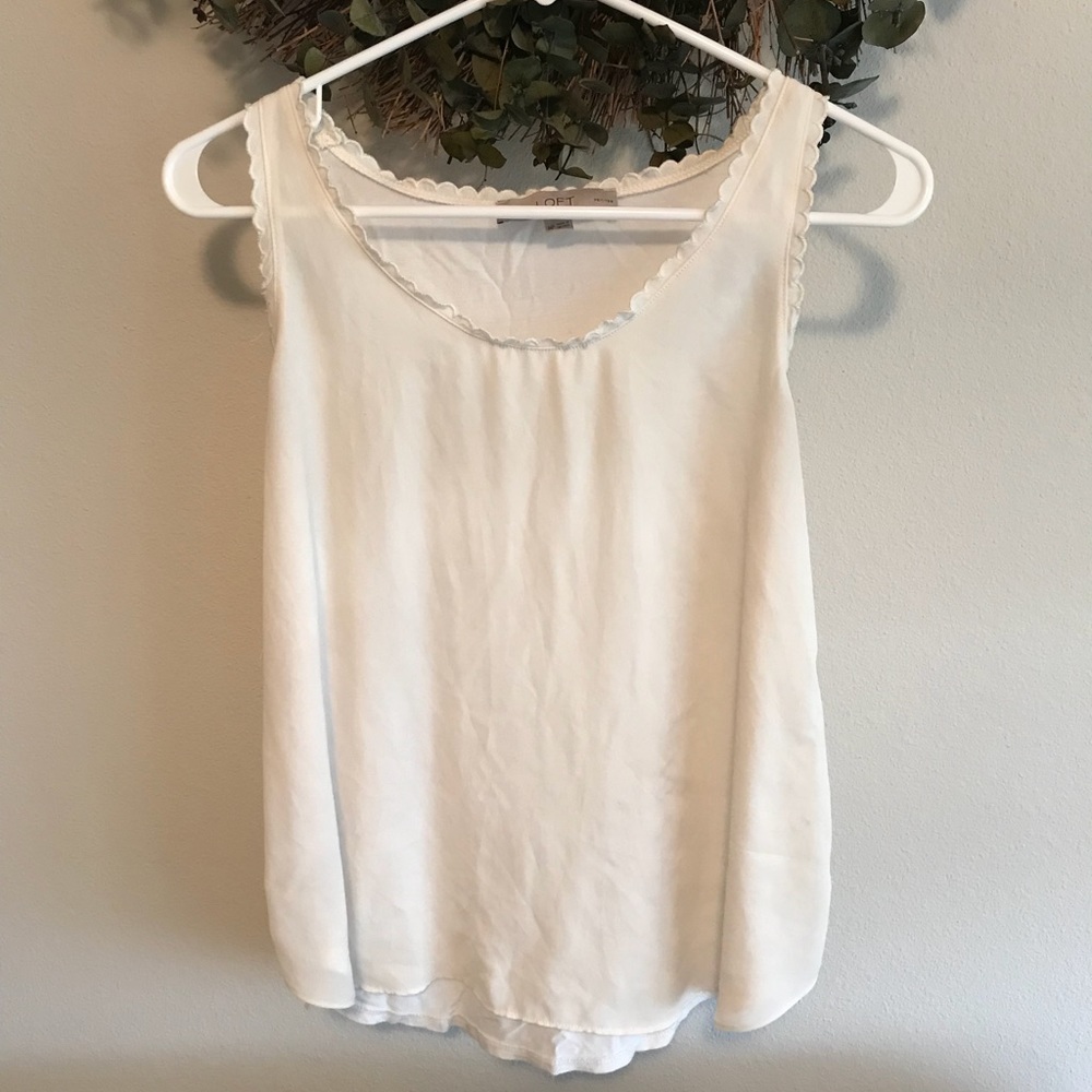 Loft Scallop Trim Shirt
